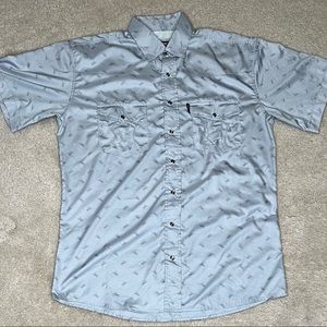 Hooey short sleeve collared shirt mens size MD